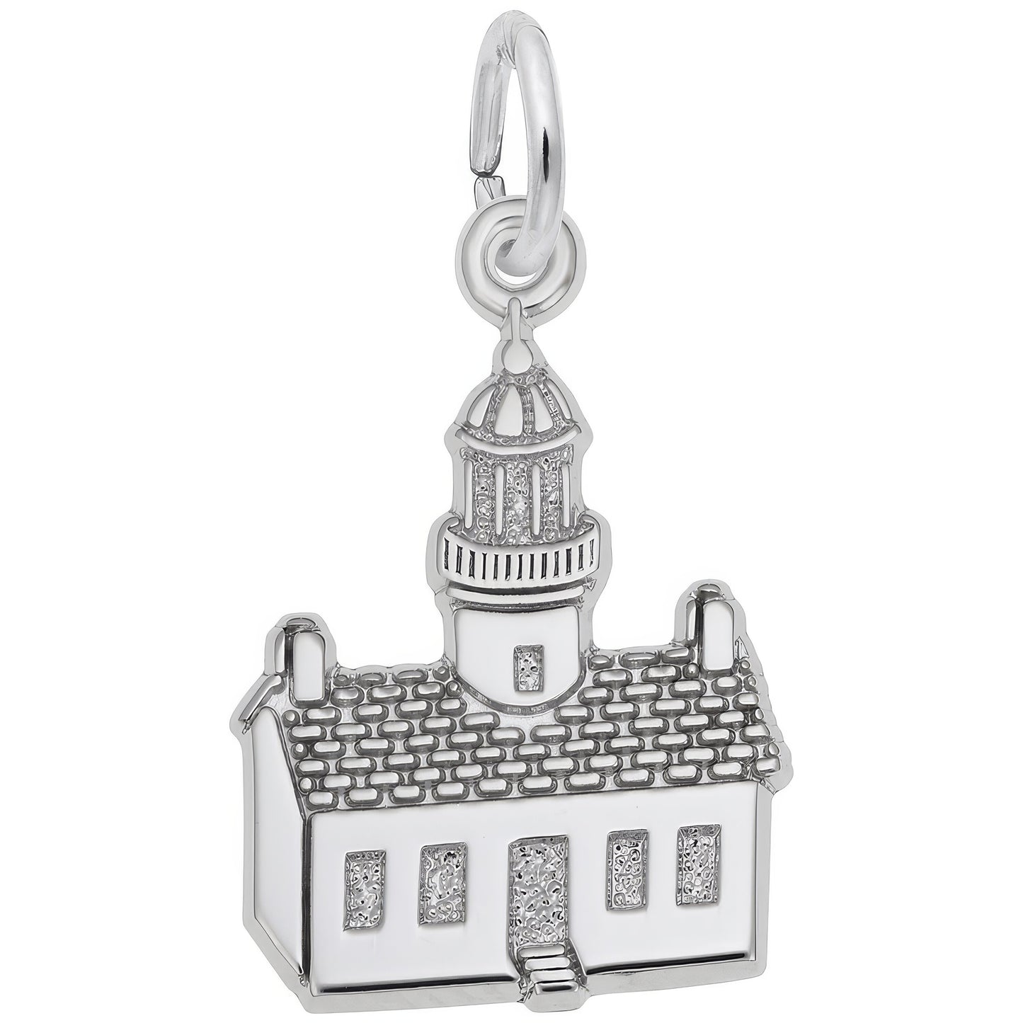 Sterling Silver Pt Loma, Ca Lighthouse Charm - 18mm x 13mm