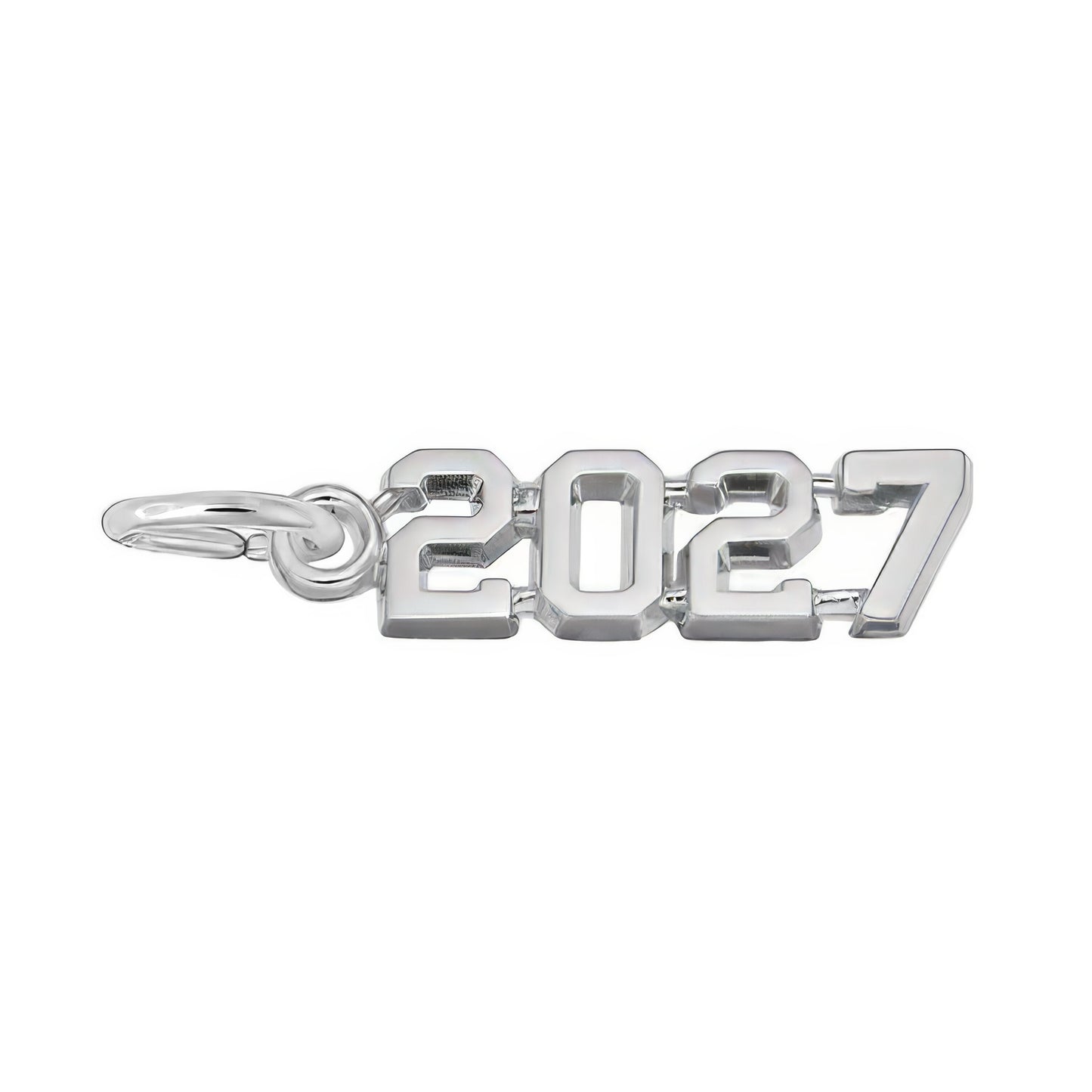 '2027' Charm, Sterling Silver