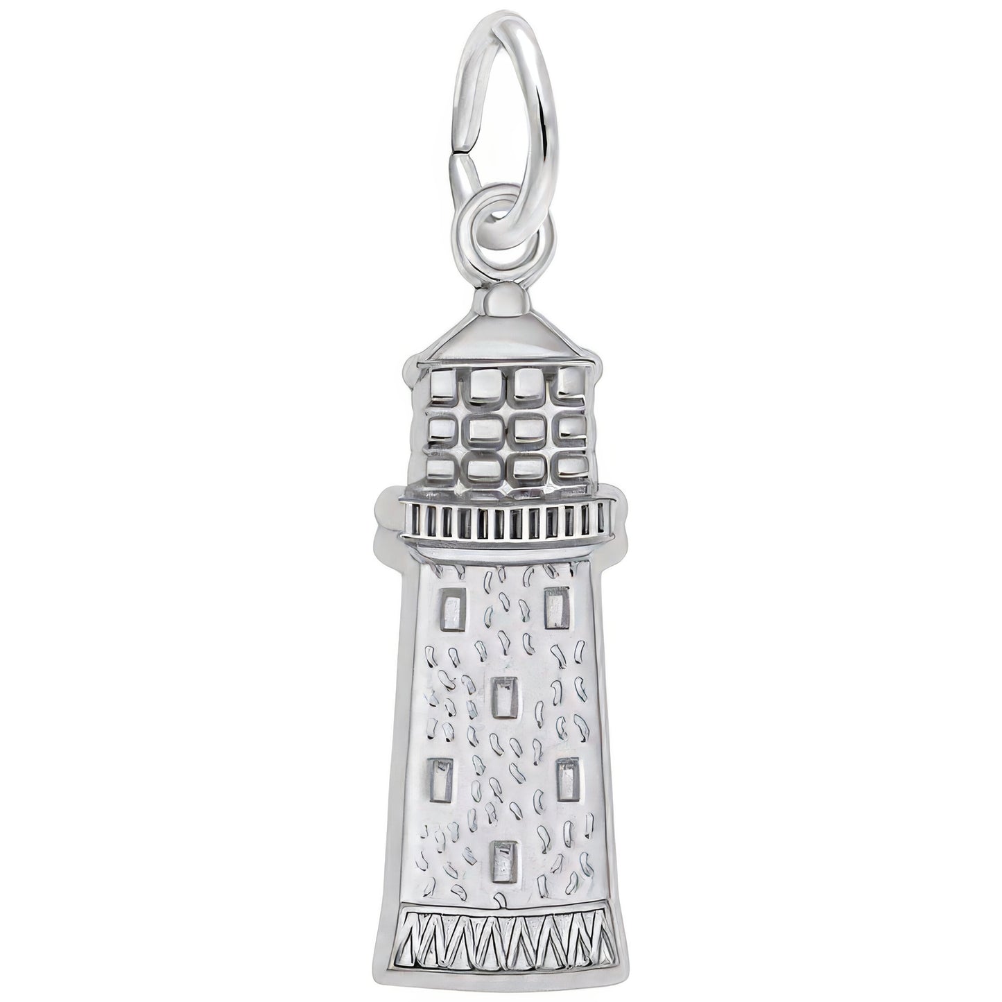 Gibbs Bermuda Flat Lighthouse Charm - Metal - Sterling Silver