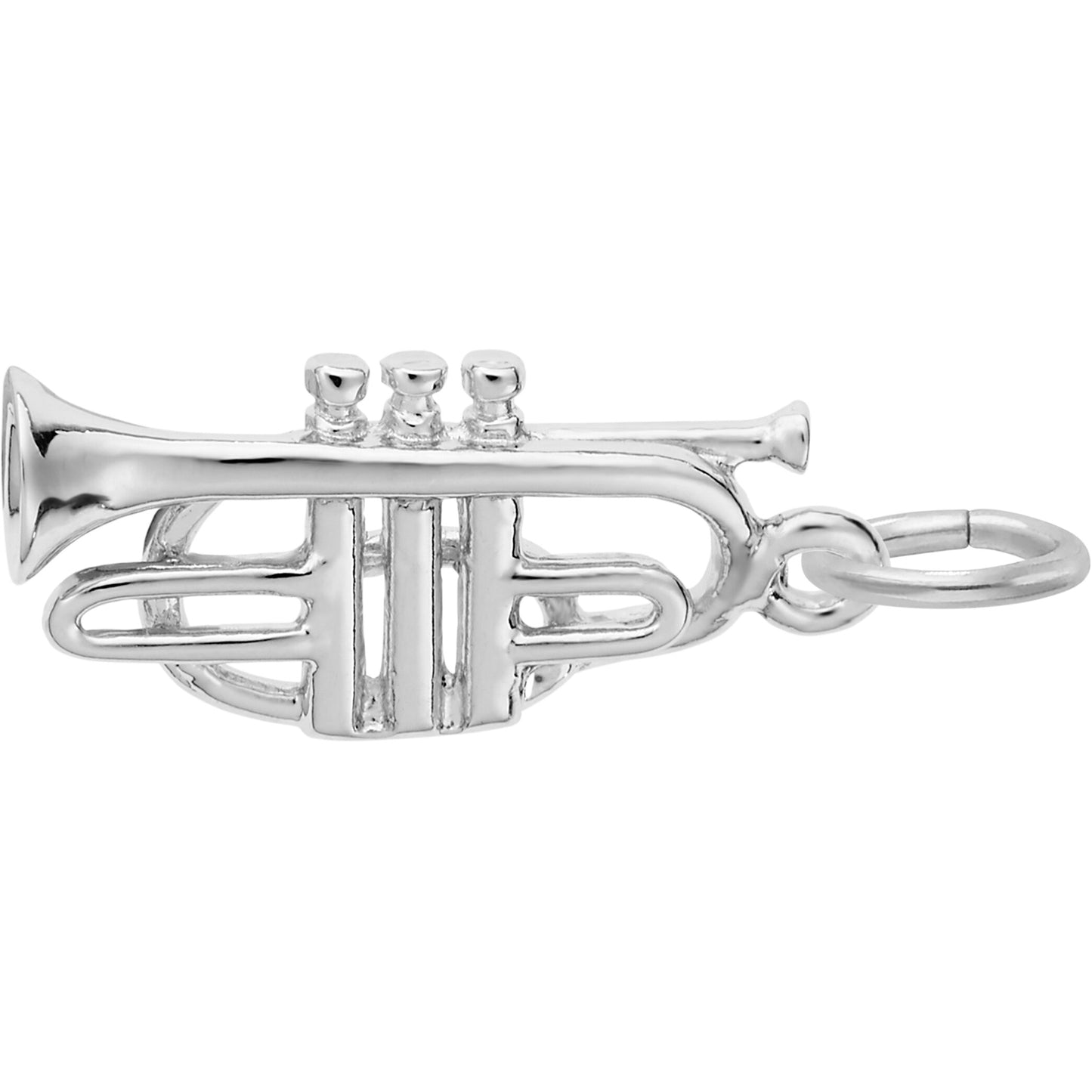 Cornet Charm - Metal - Sterling Silver