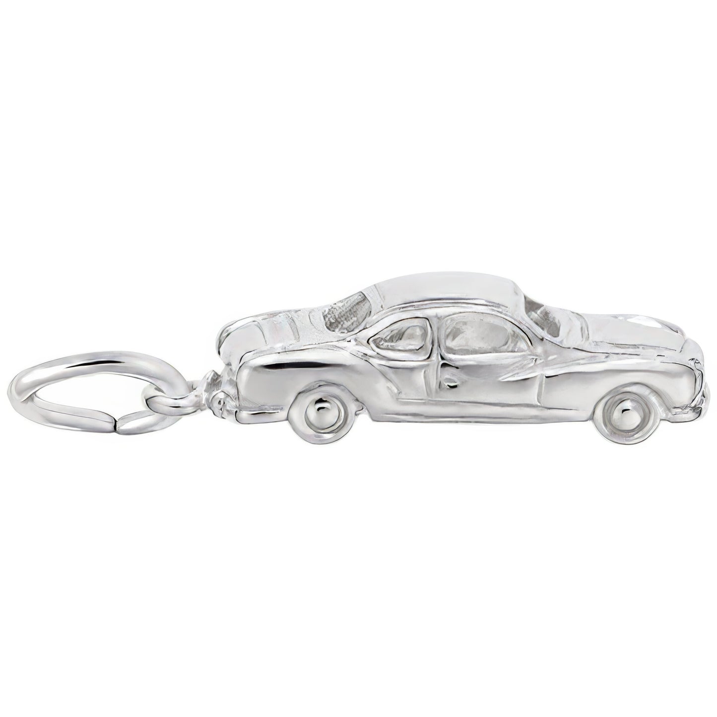 Classic Business Coupe Charm - Metal - Sterling Silver