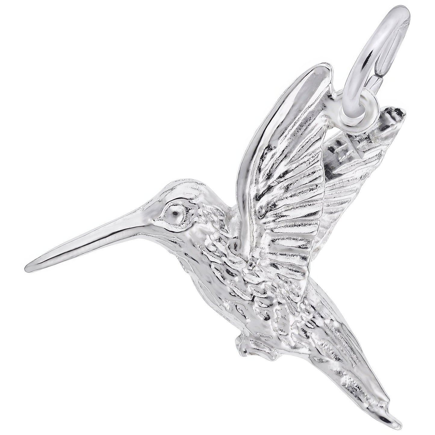 Charms Sterling Silver Hummingbird 3D Charm