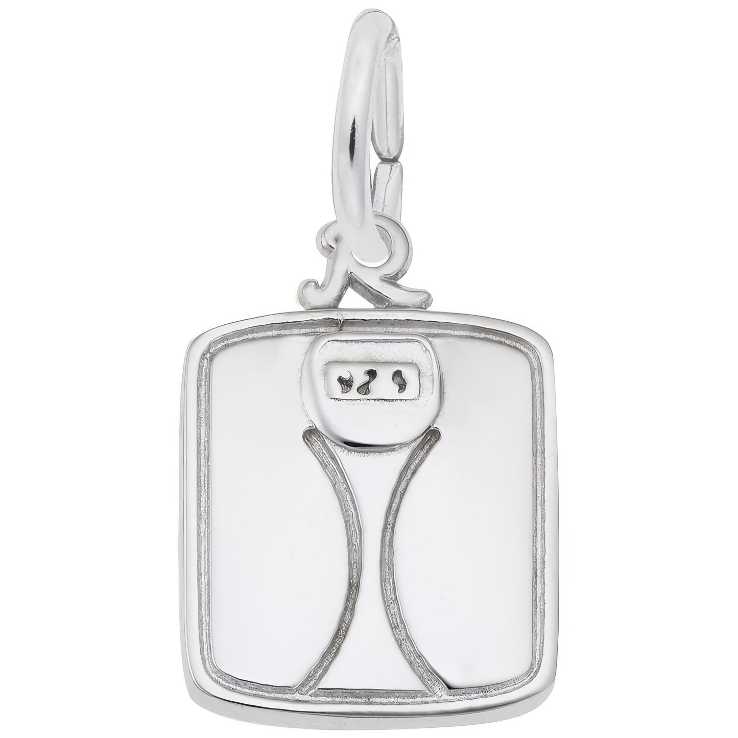 Scale Charm - Metal - Sterling Silver