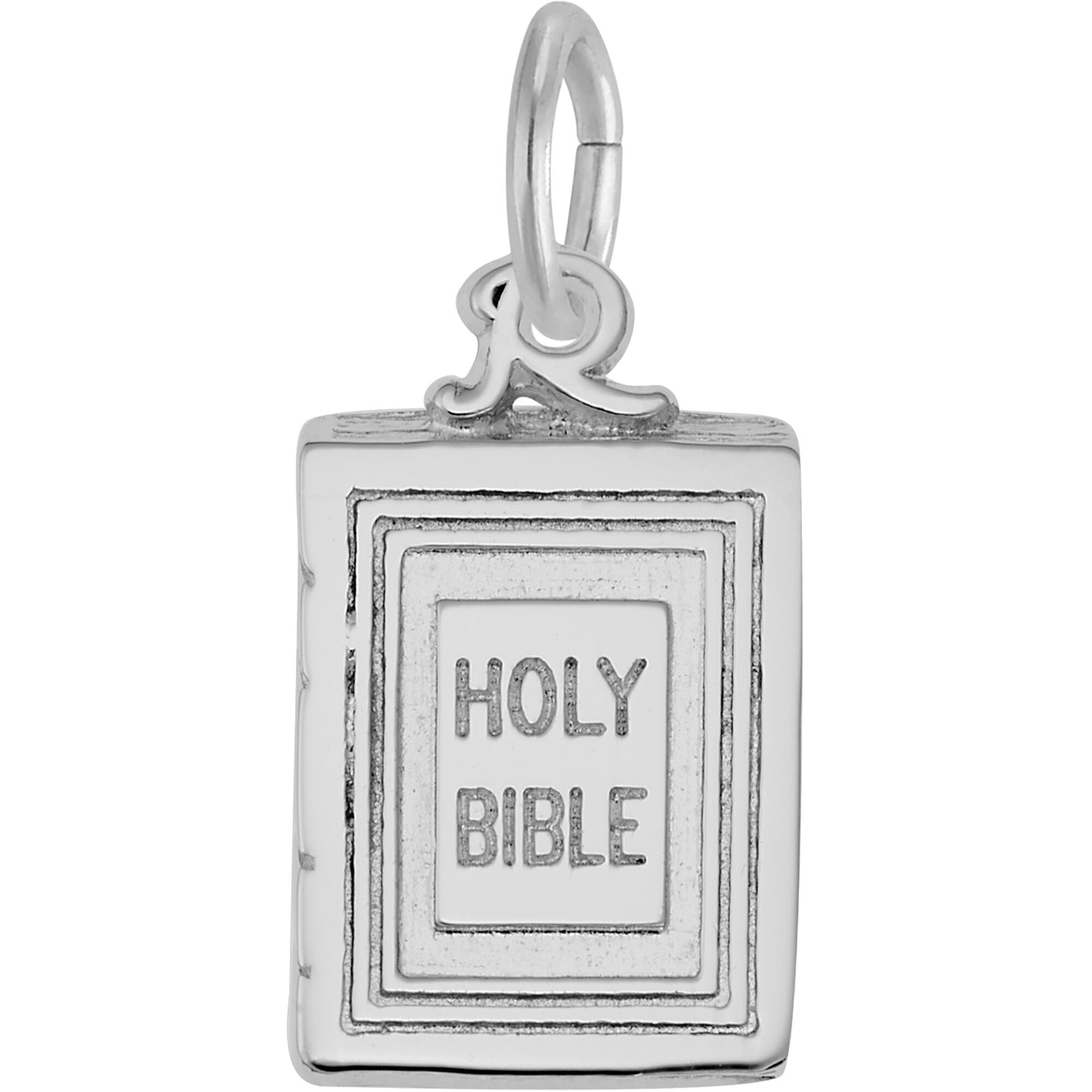 Holy Bible Charm - Metal - Sterling Silver
