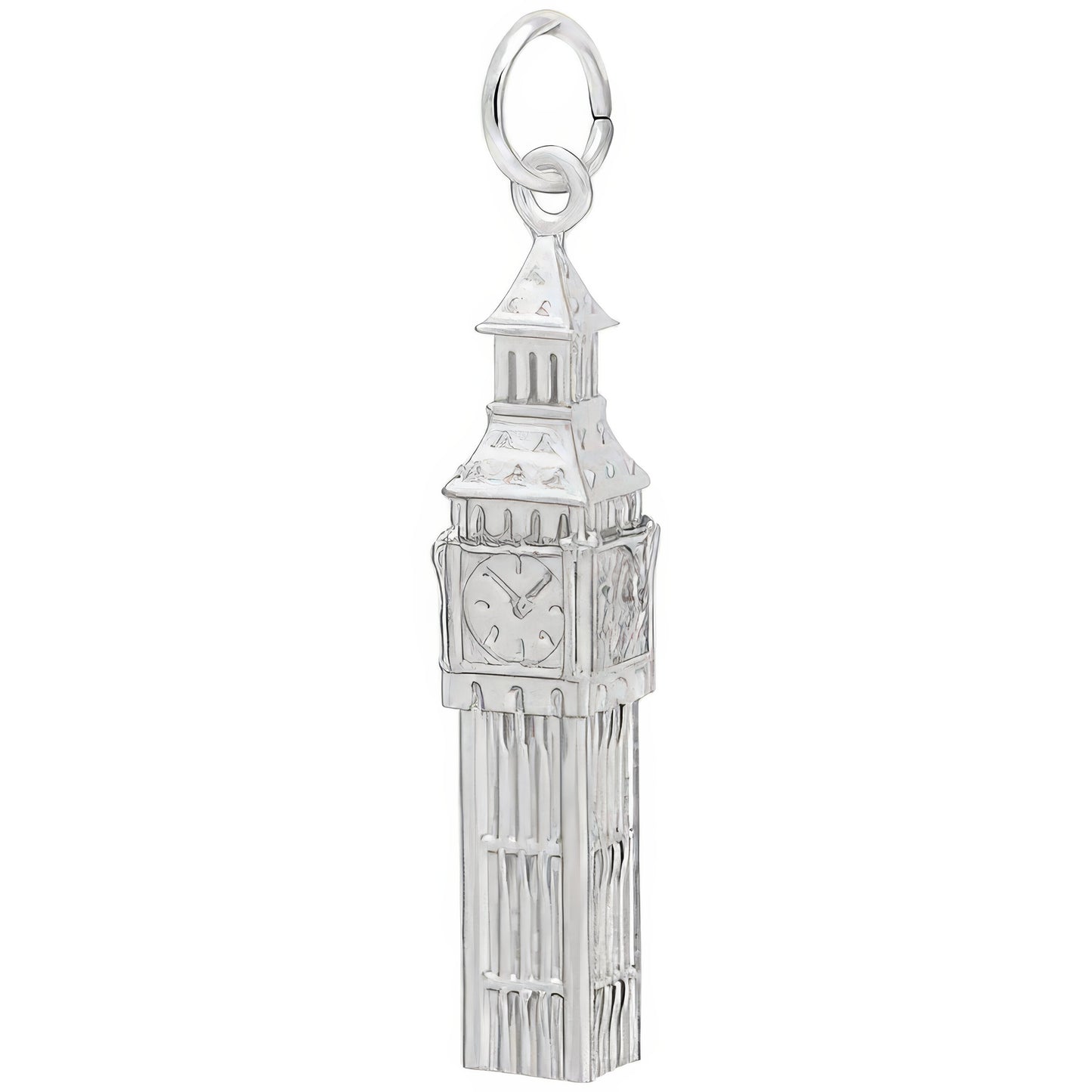 Sterling Silver Big Ben Charm - 27mm x 5mm