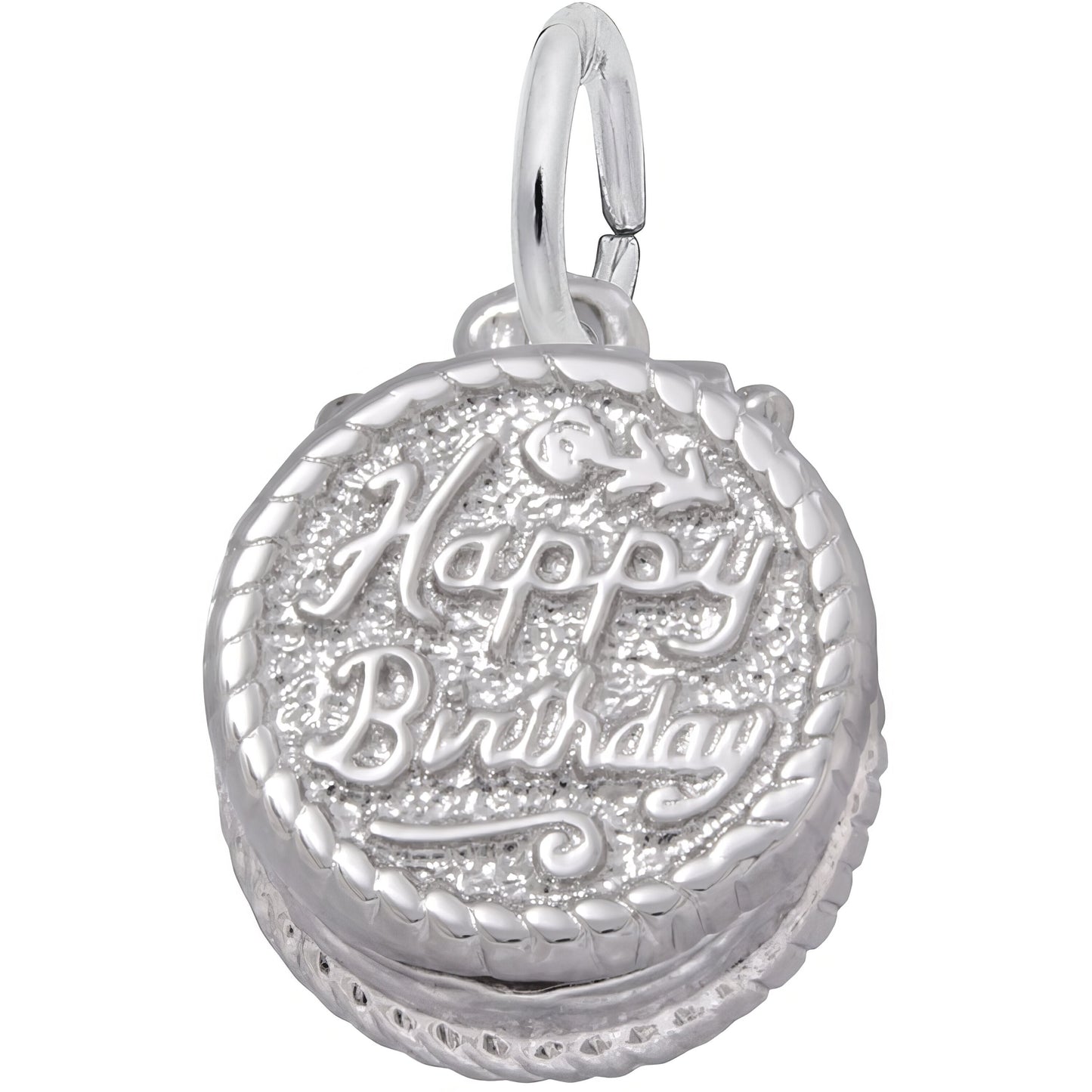 Sterling Silver Happy Birthday Cake Charm