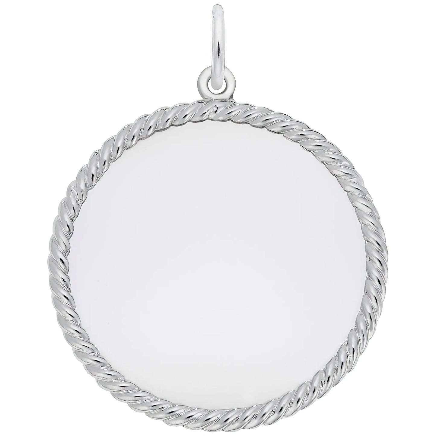 Large Rope Charm - Metal - Sterling Silver