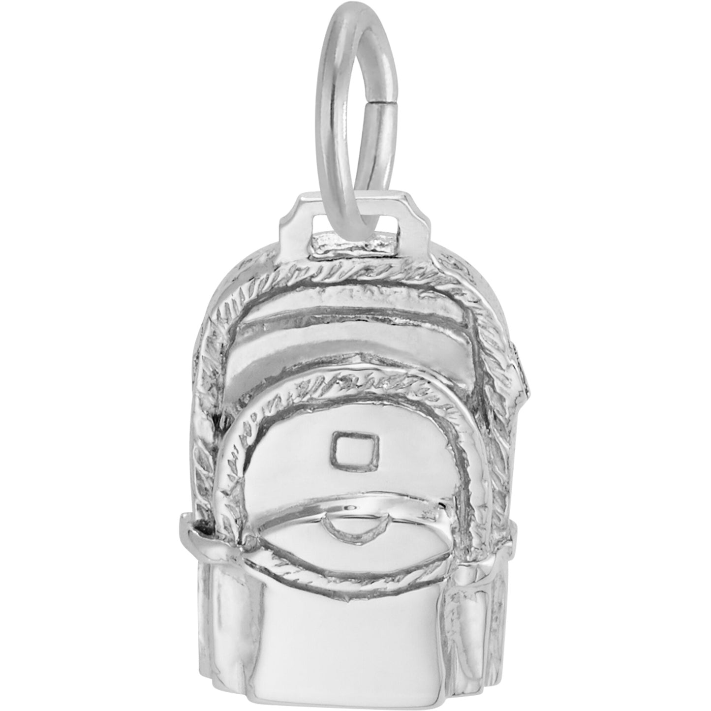 Back Pack Charm - Metal - Sterling Silver