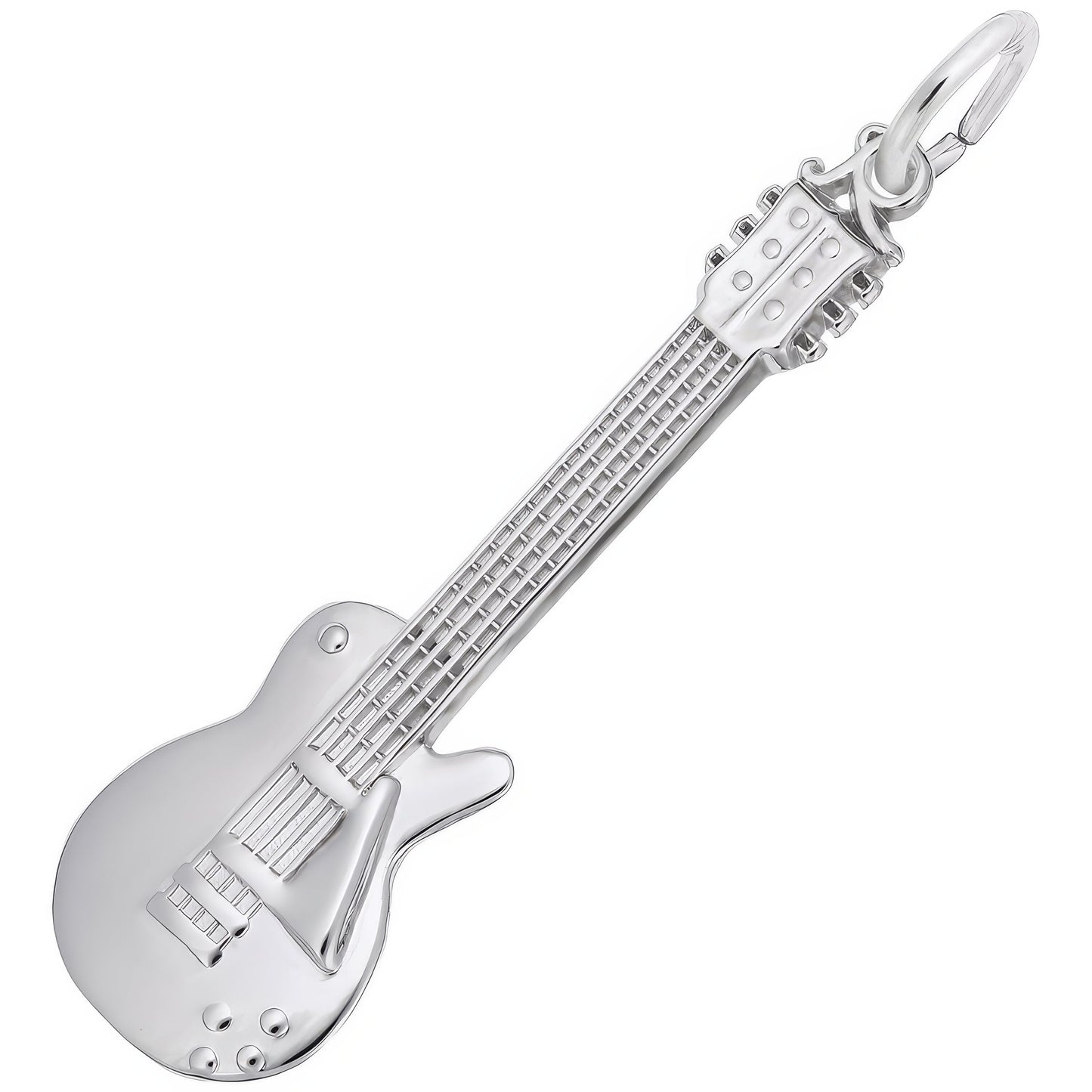 Sterling Silver Guitar Electric Charm