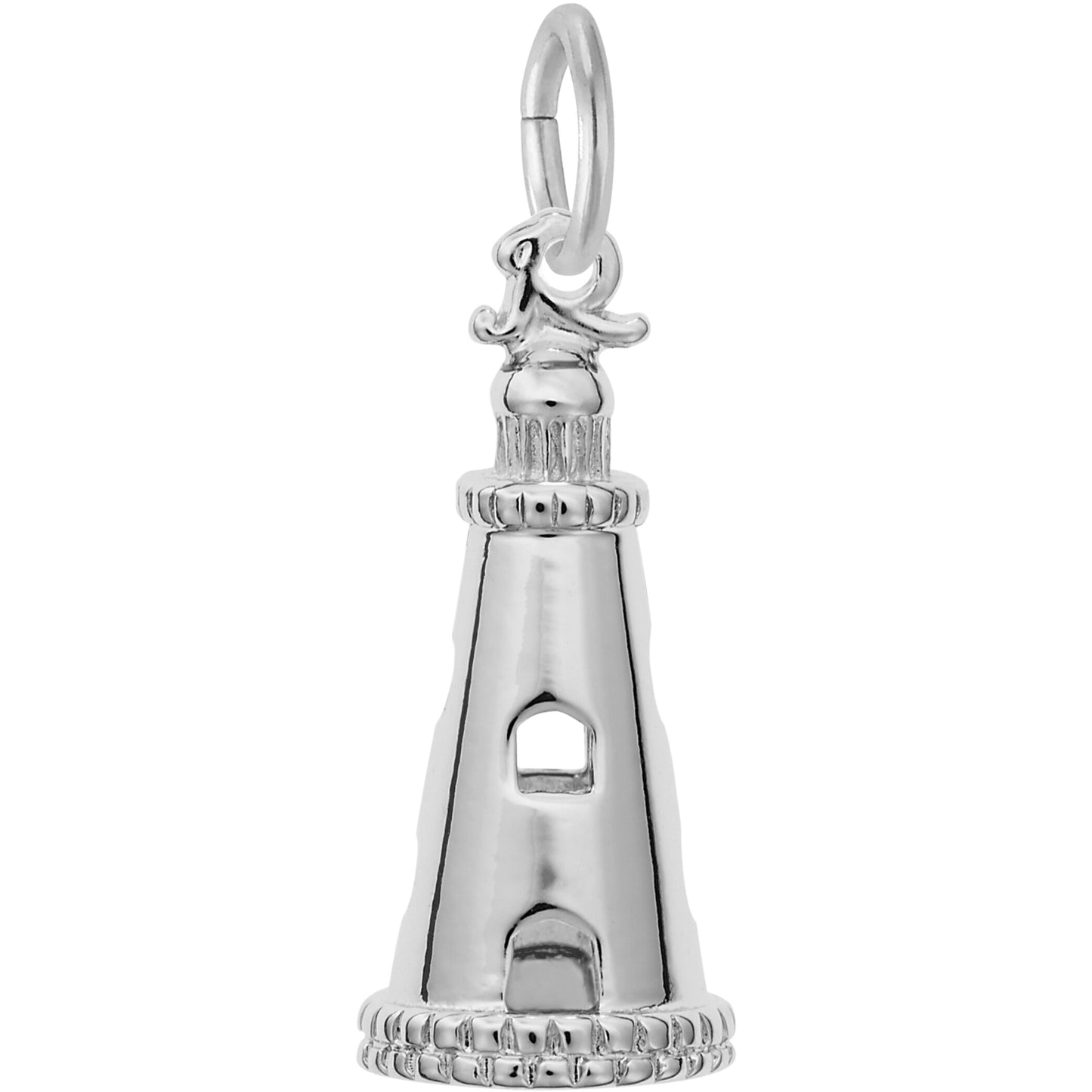 Classic Lighthouse Charm - Metal - Sterling Silver