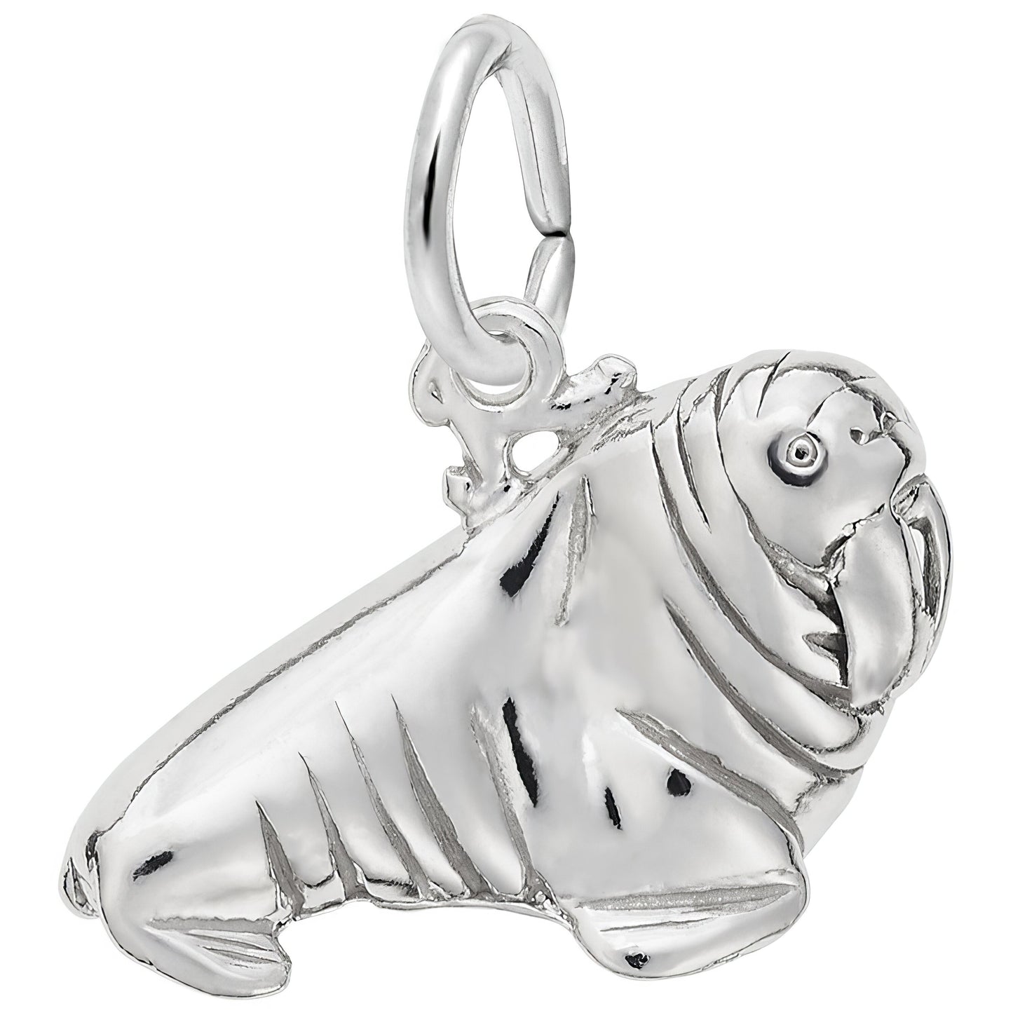 Walrus Charm - Metal - Sterling Silver