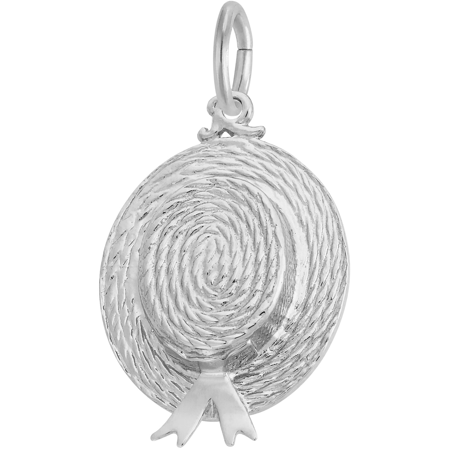 Easter Bonnet Charm - Metal - Sterling Silver