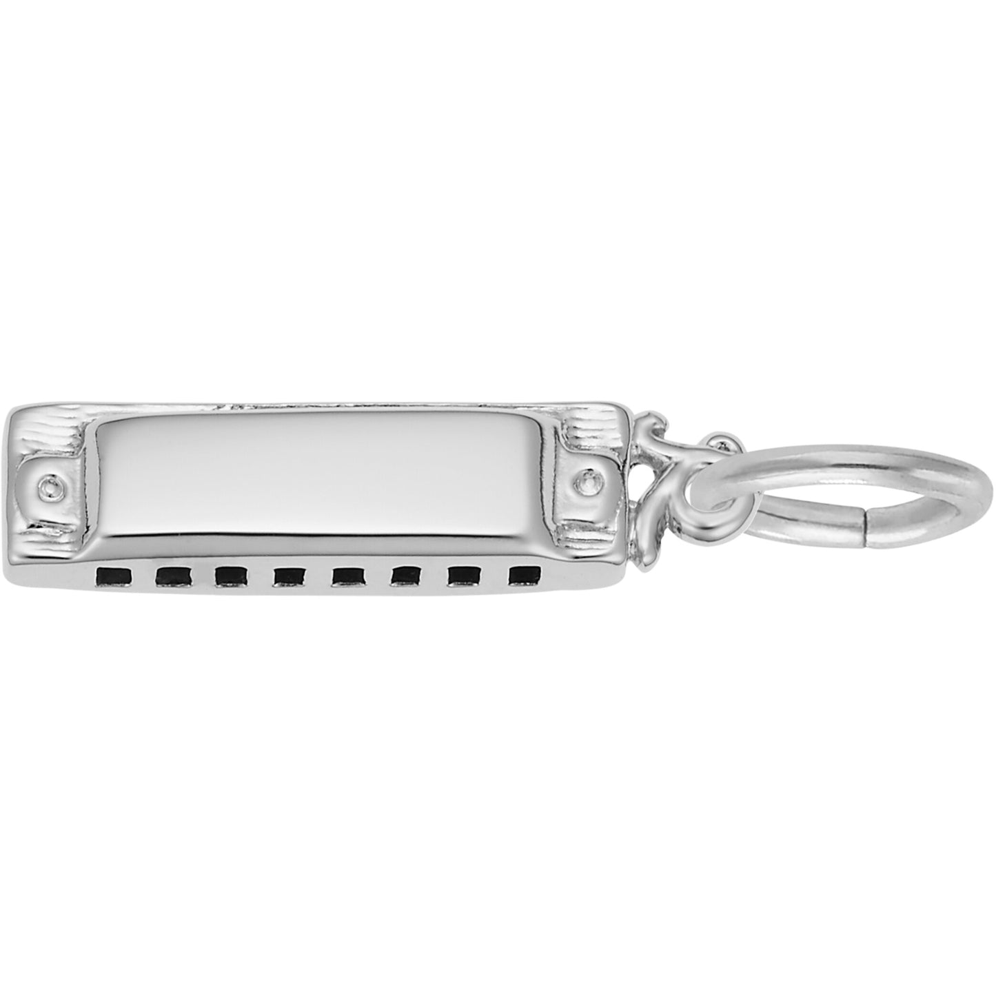 Harmonica Charm - Metal - Sterling Silver