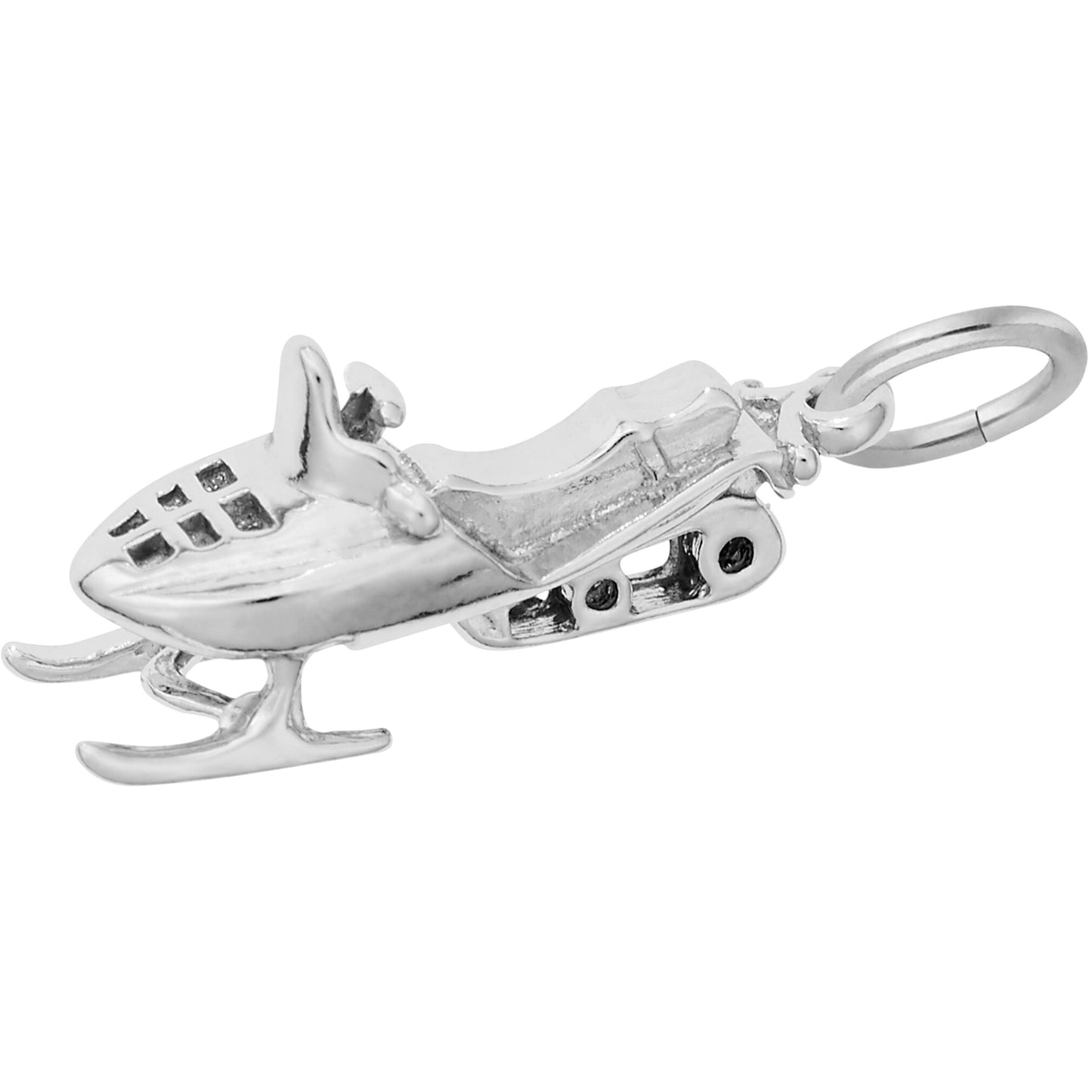 Snowmobile Charm - Metal - Sterling Silver