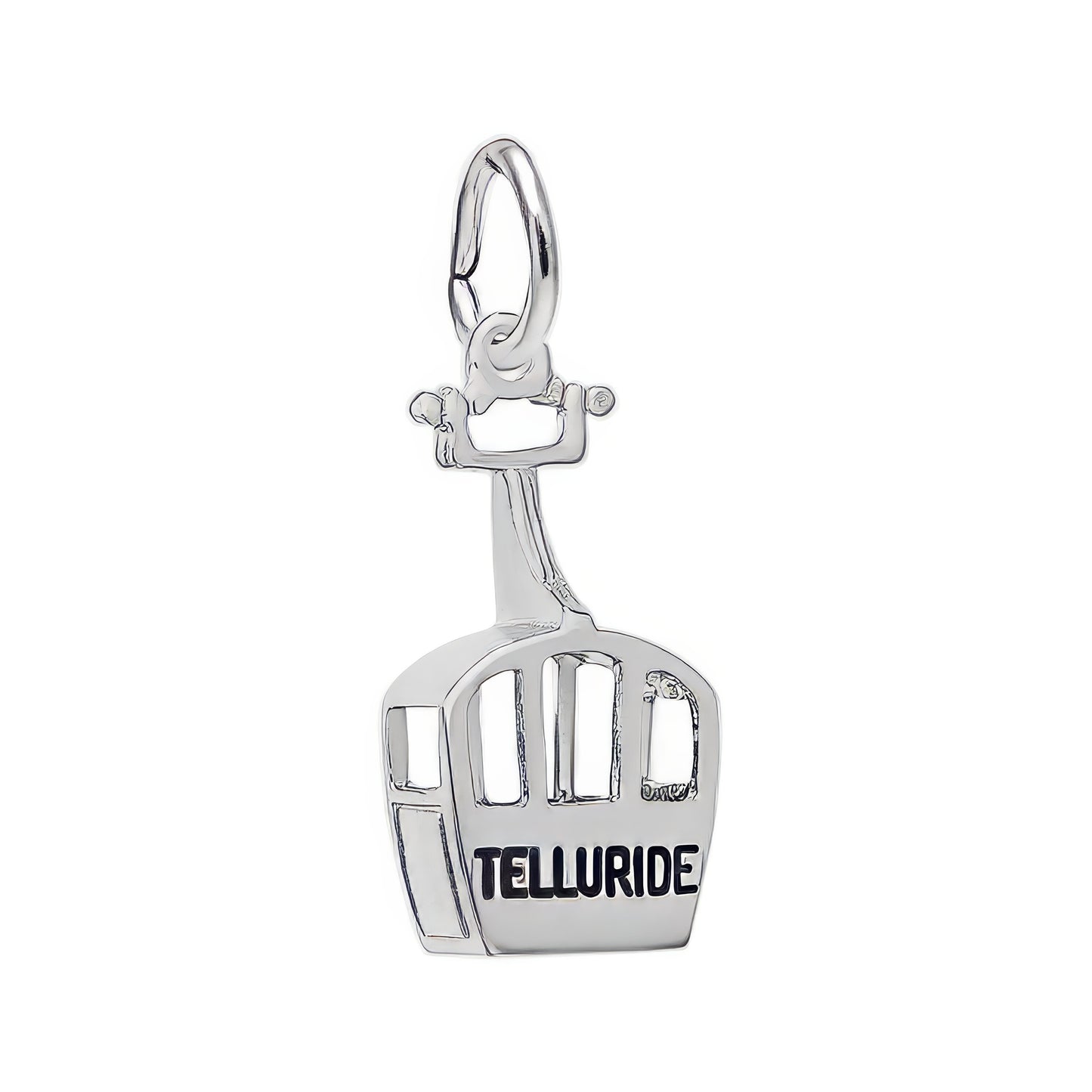 Sterling Silver Telluride Gondola Charm - 20mm x 9mm