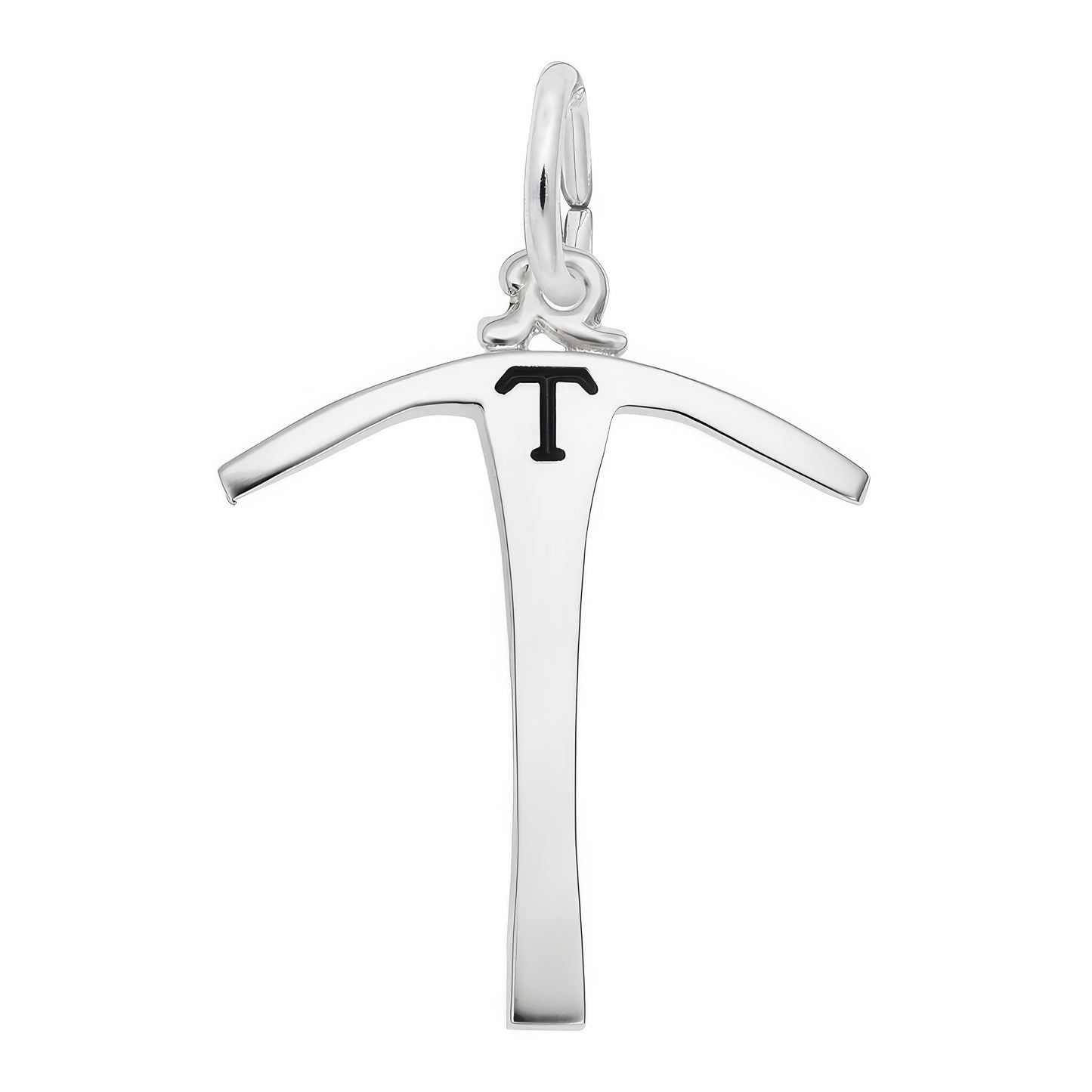 Gold Plated Telluride Miners Pick W/black Charm - 19mm x 18mm