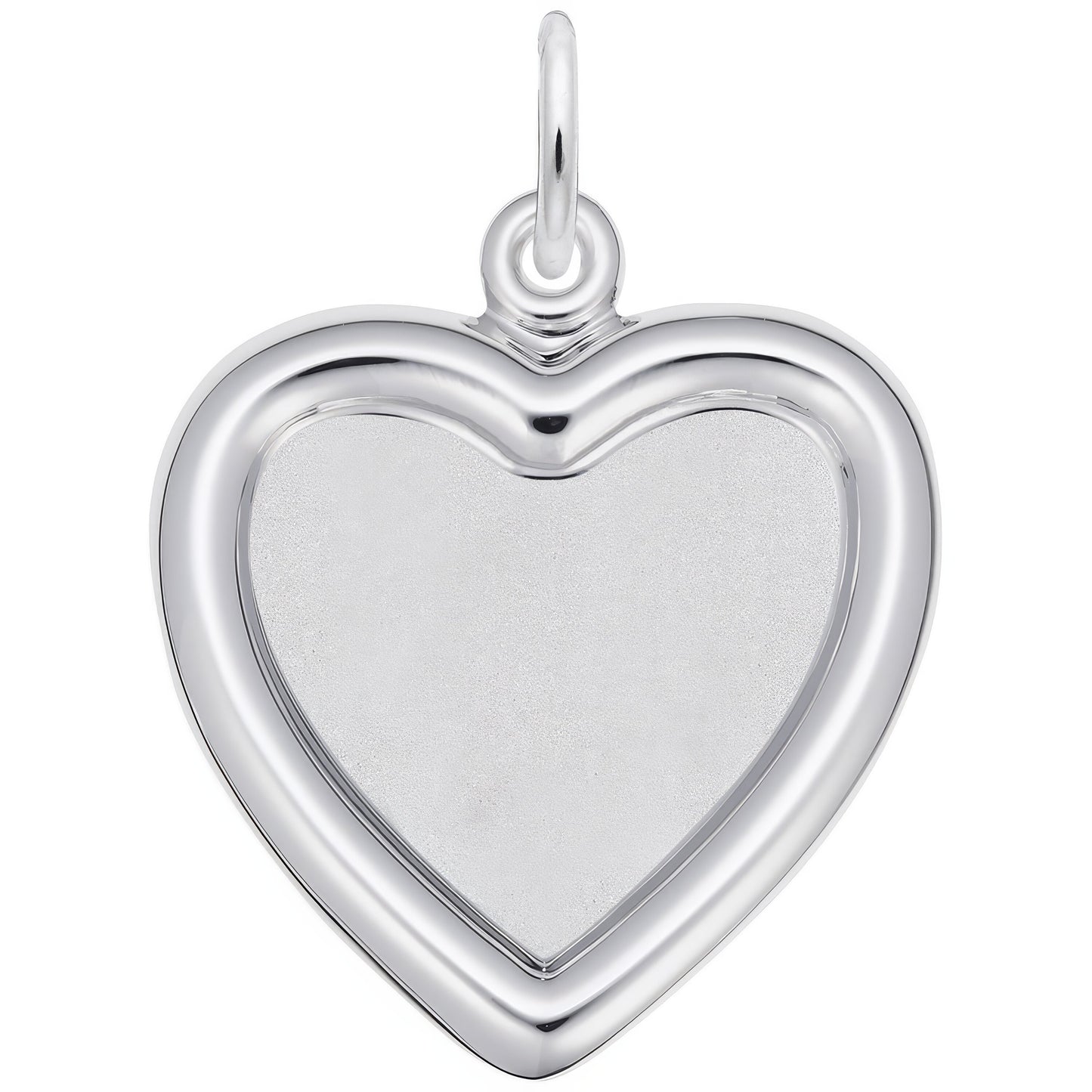 Sterling Silver Photoart - Heart Charm - 20mm x 19mm