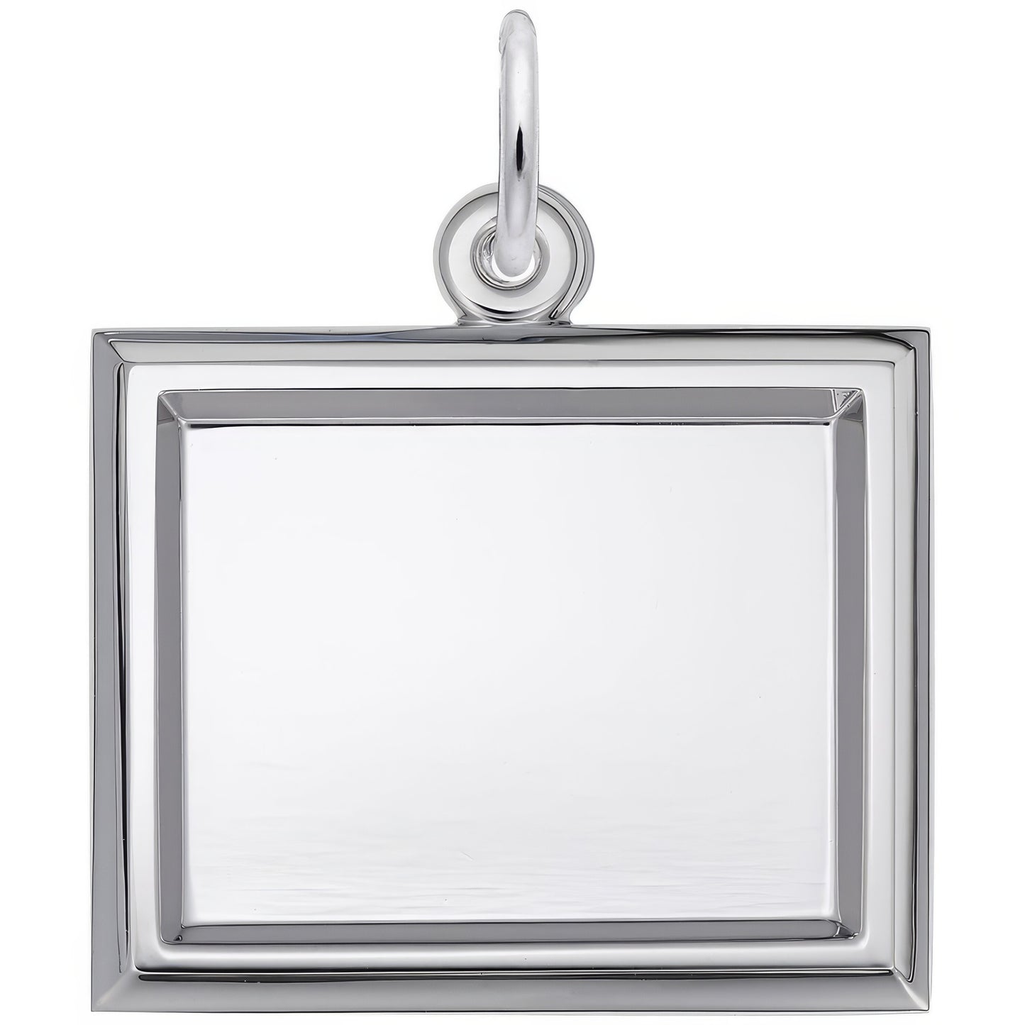 Sterling Silver Photoart Sm Rect Horizontal Charm - 18mm x 22mm