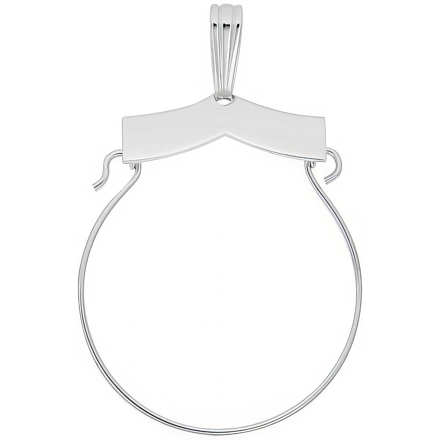 Sterling Silver Charmholder Charm - 28mm x 23mm