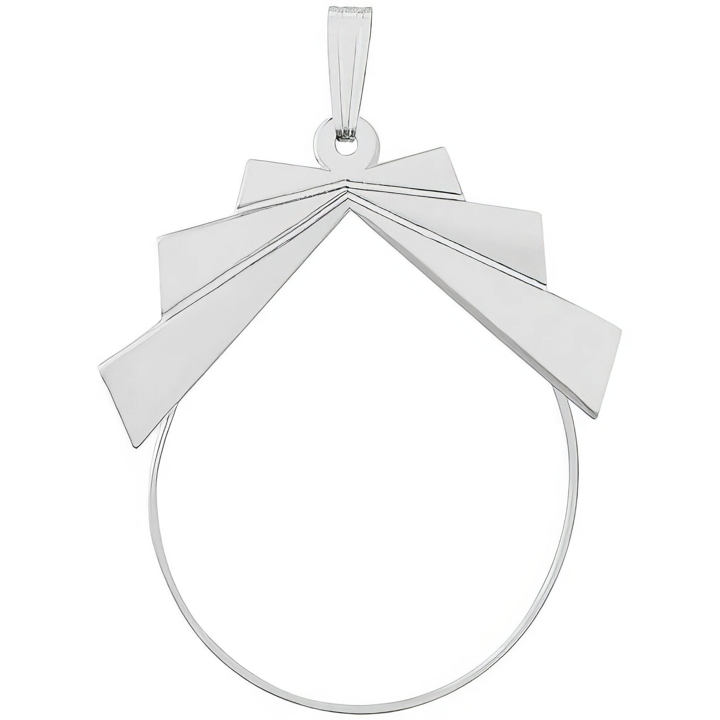 Sterling Silver Charmholder Charm - 35mm x 28mm