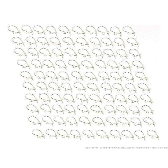 100 Sterling Silver Kidney Wire Earrings 25 Gauge