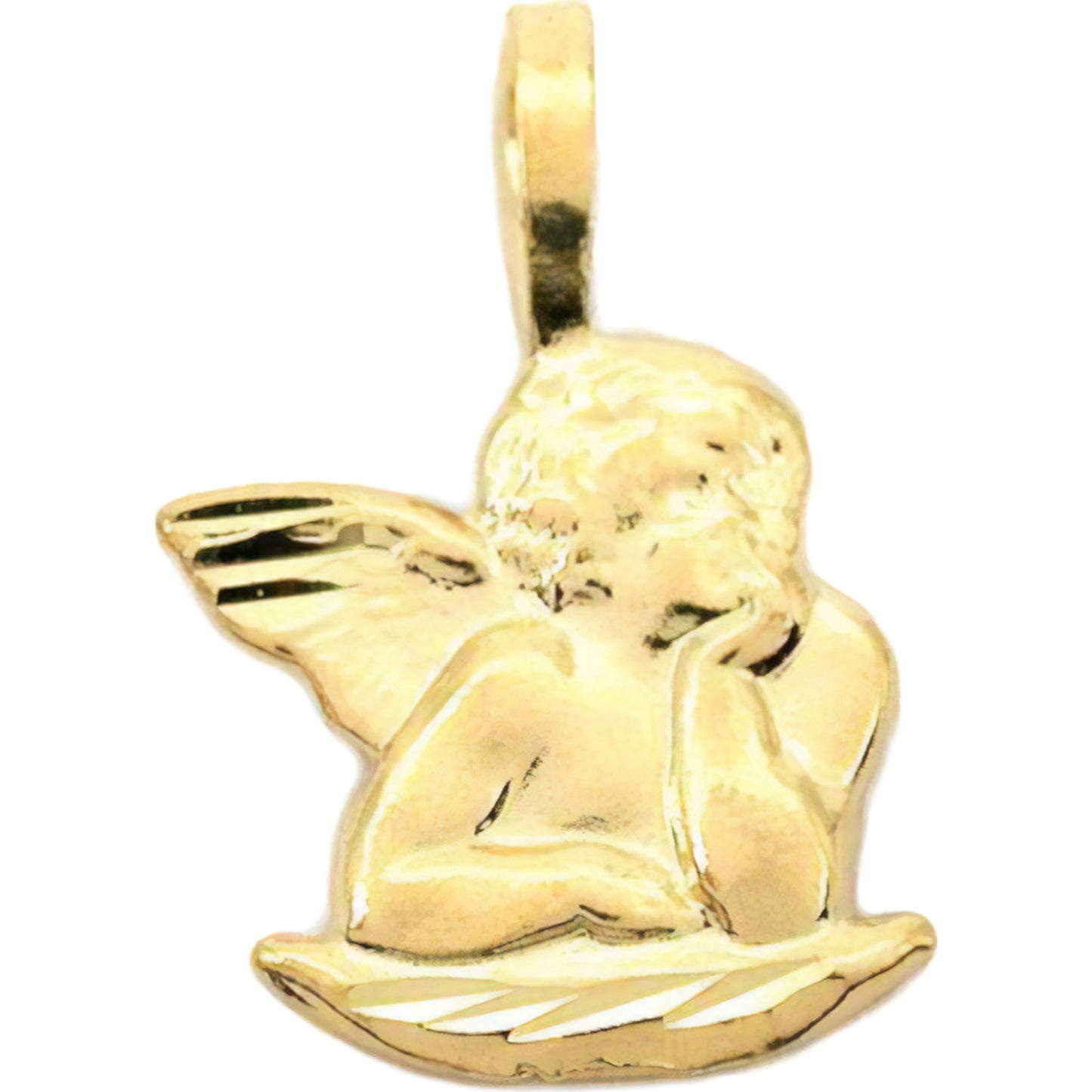Angel Charm 14k Gold 15mm