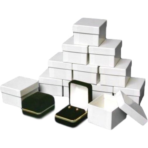 Black & Gold Velvet Earring Gift Box Showcase Display Kit
