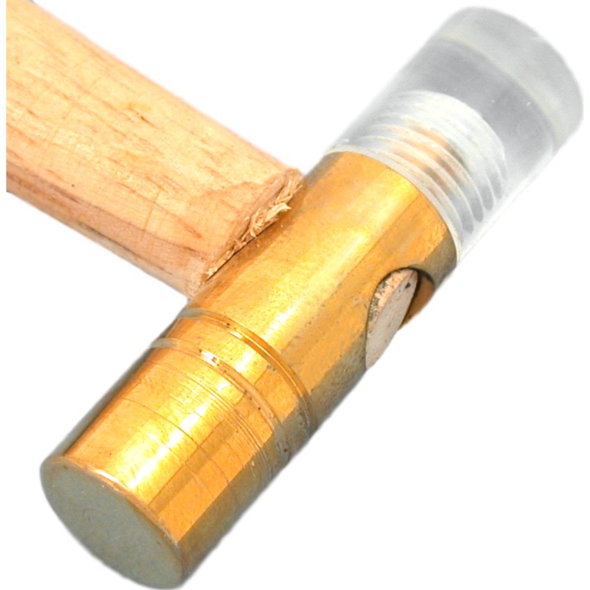 Brass & Plastic Head Jewelers Hammer & Brass Metal Working Pin Punches Kit 3 Pcs
