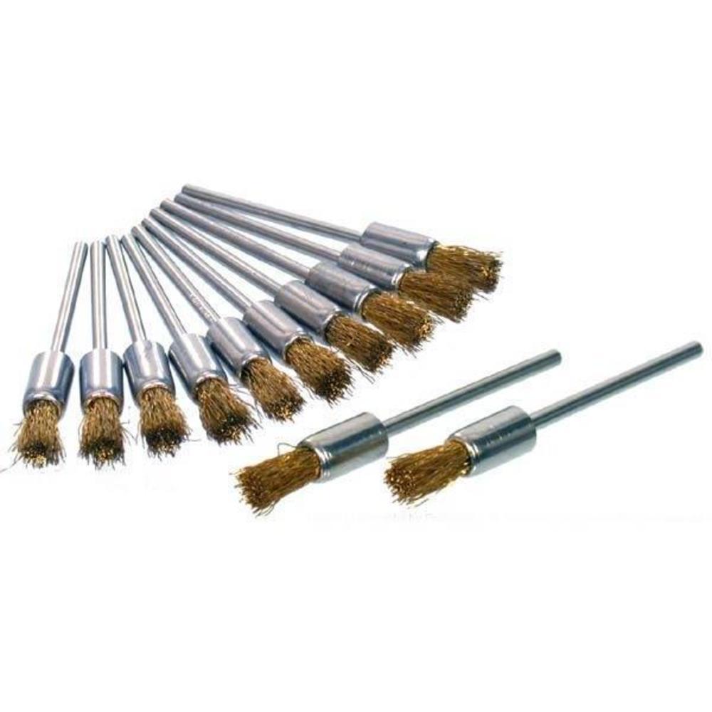End Brushes Brass 3/16" 12 Pcs