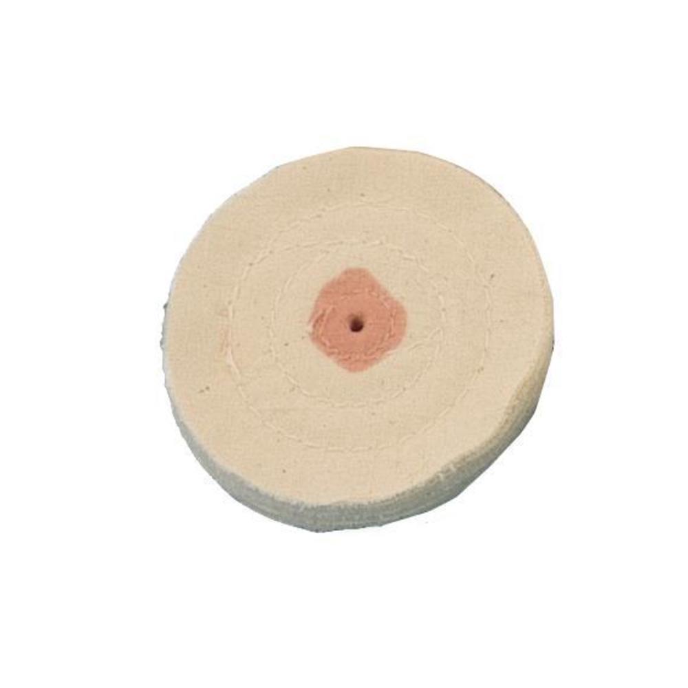 Muslin Polishing Buff w/Shellac Center 45 Ply 5"