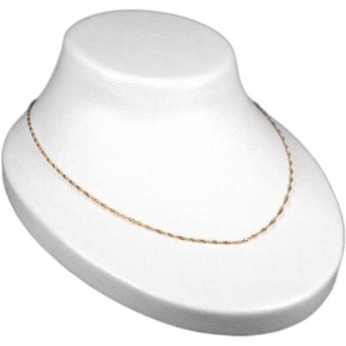 12 White Plastic Necklace Bust Displays