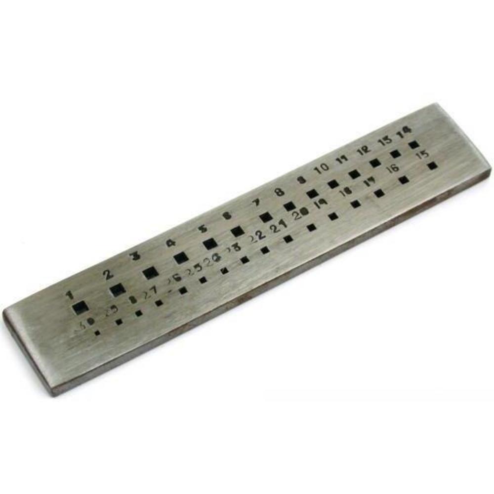 63 Round & 30 Square Hole Drawplate Jewelers Wire Shaping Plate Tools Kit 2 Pcs