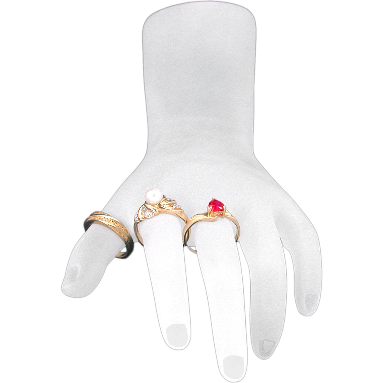 White Hand Bracelet Chain Display Jewelry Showcase Unit