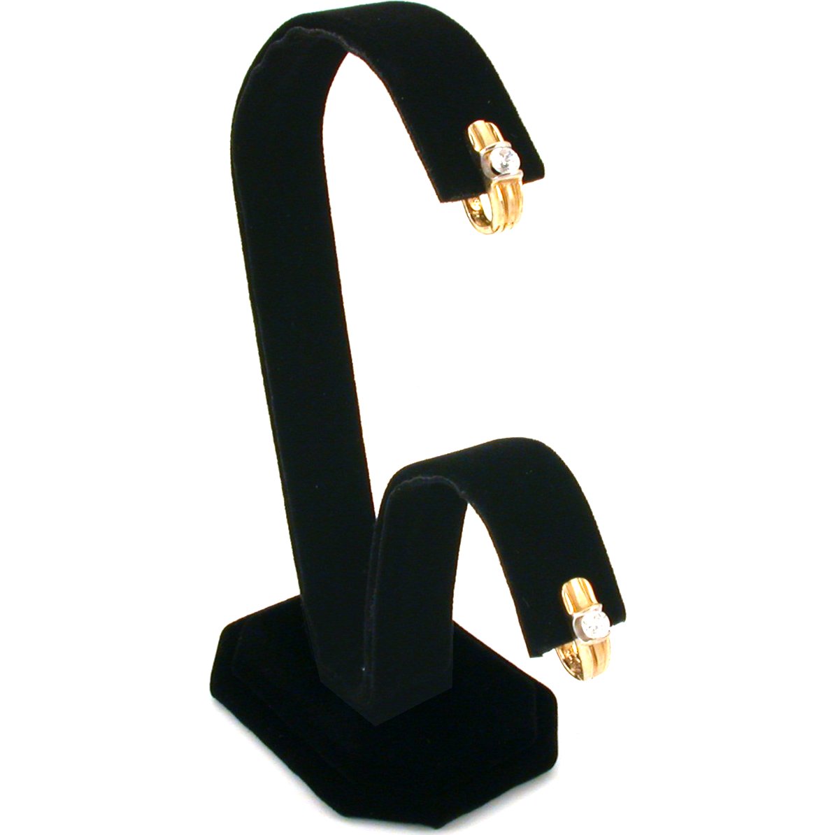 Black Velvet Earring Display Jewelry Stands Lot of 4