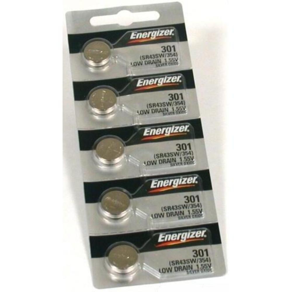 #386 SR43W Energizer Watch Batteries 5Pcs