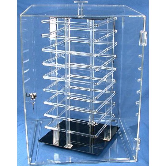 Earring Display Locking Case Rotating Revolving 144 Card Stand Earring Display Locking Case Rotating Revolving 144 Card Stand