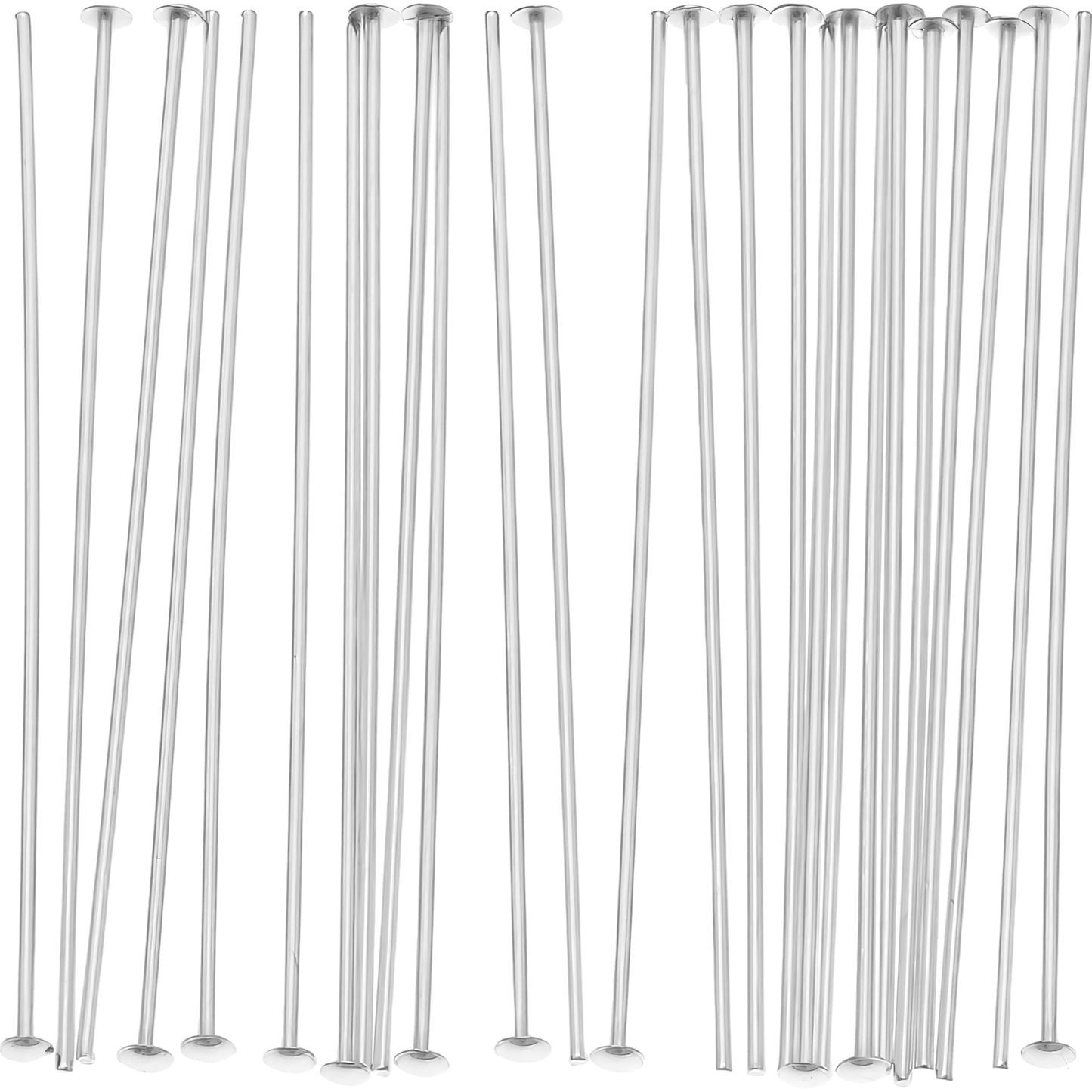 Head Pins Sterling Silver 22 Gauge 1 1/2" 25Pcs