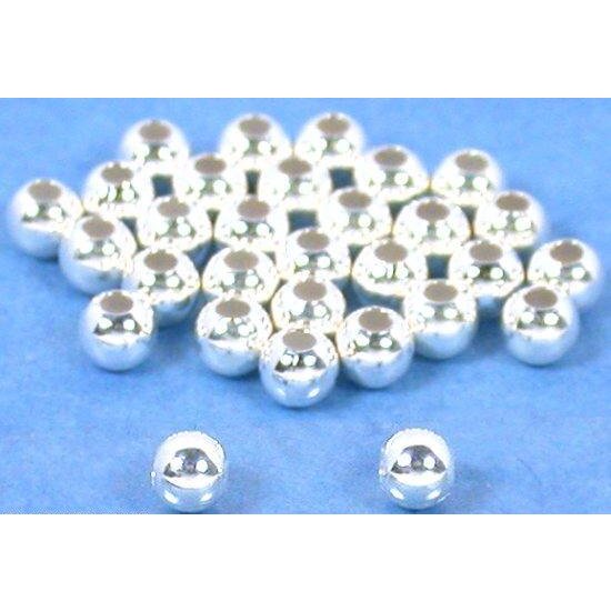 30 Ball Beads Round Sterling Silver Beading Parts 2.5mm