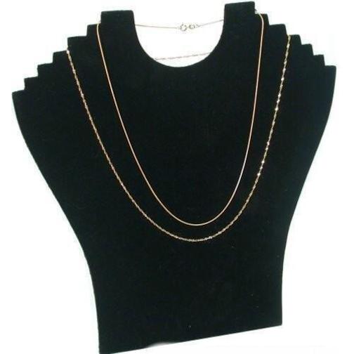 3 Black Necklace Chain Easel Display Stands Showcase