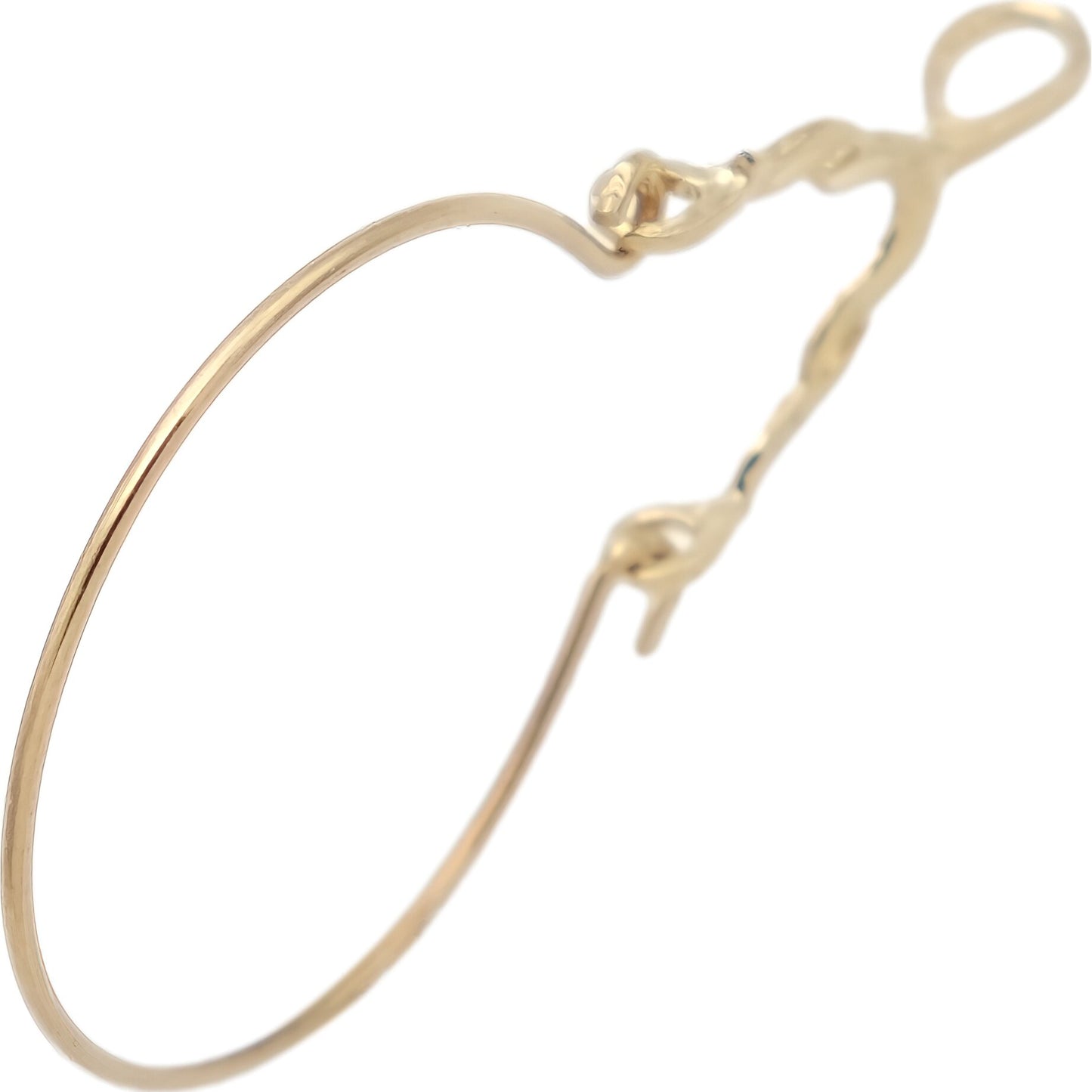 Ribbon Charm Holder 14k Gold 34mm