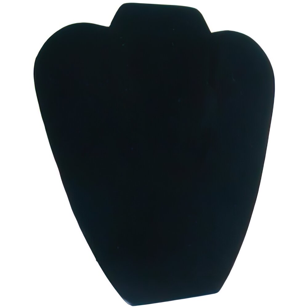 2 Black Velvet Necklace Chain Easel Bust Display 8 5/8"