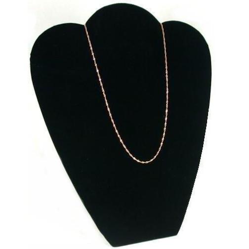 2 Necklace Black Velvet Pendant Jewelry Bust Displays