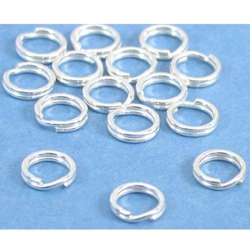 Split Rings Sterling Silver 6mm 15Pcs