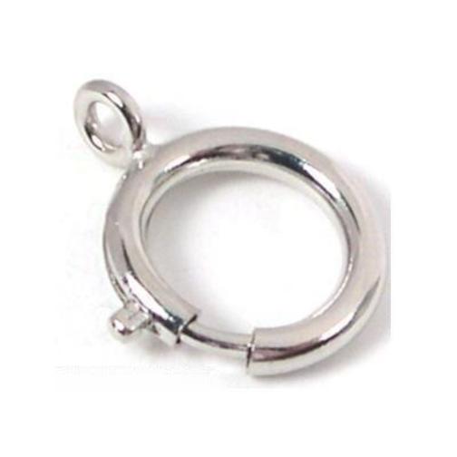 Nickel & Gold Plated 18mm Spring Ring Clasps Findings Kit 8 Pcs