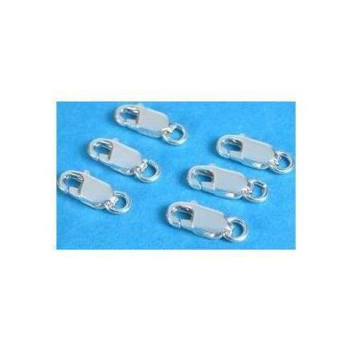 6 Sterling Silver Lobster Claw Clasps Necklace Parts