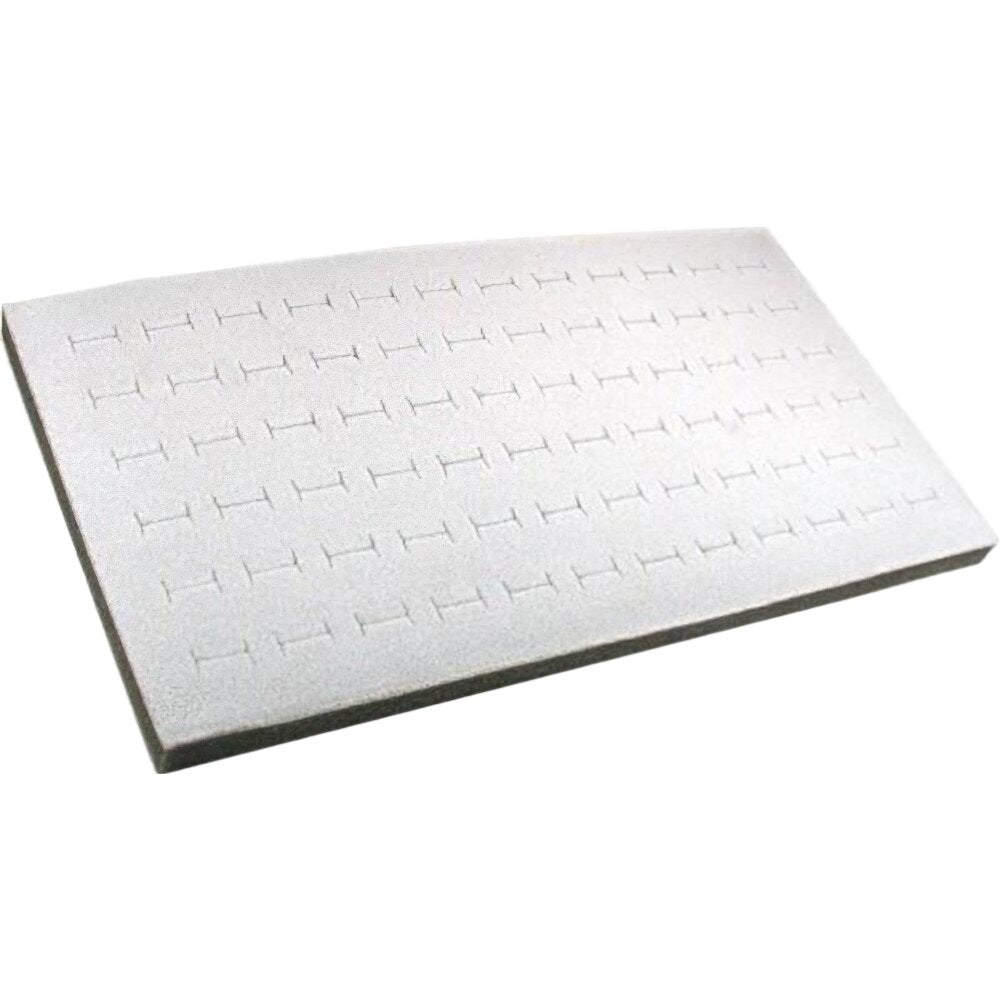 3 72 Slot Gray Ring Display & Acrylic Lid Travel Tray