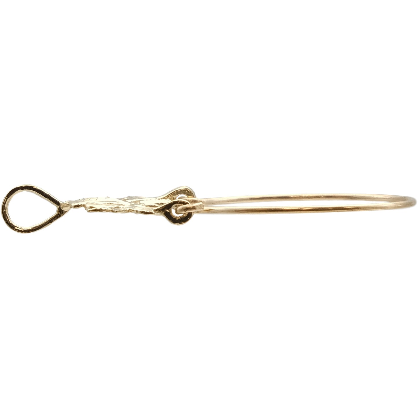 Rose Charm Holder 14k Gold 36mm