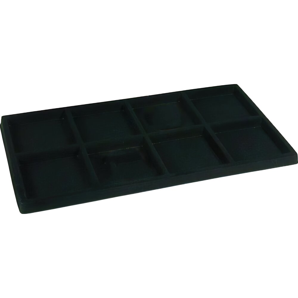 8 Compartment Display Tray Inserts Flocked 14 1/8" 2Pcs