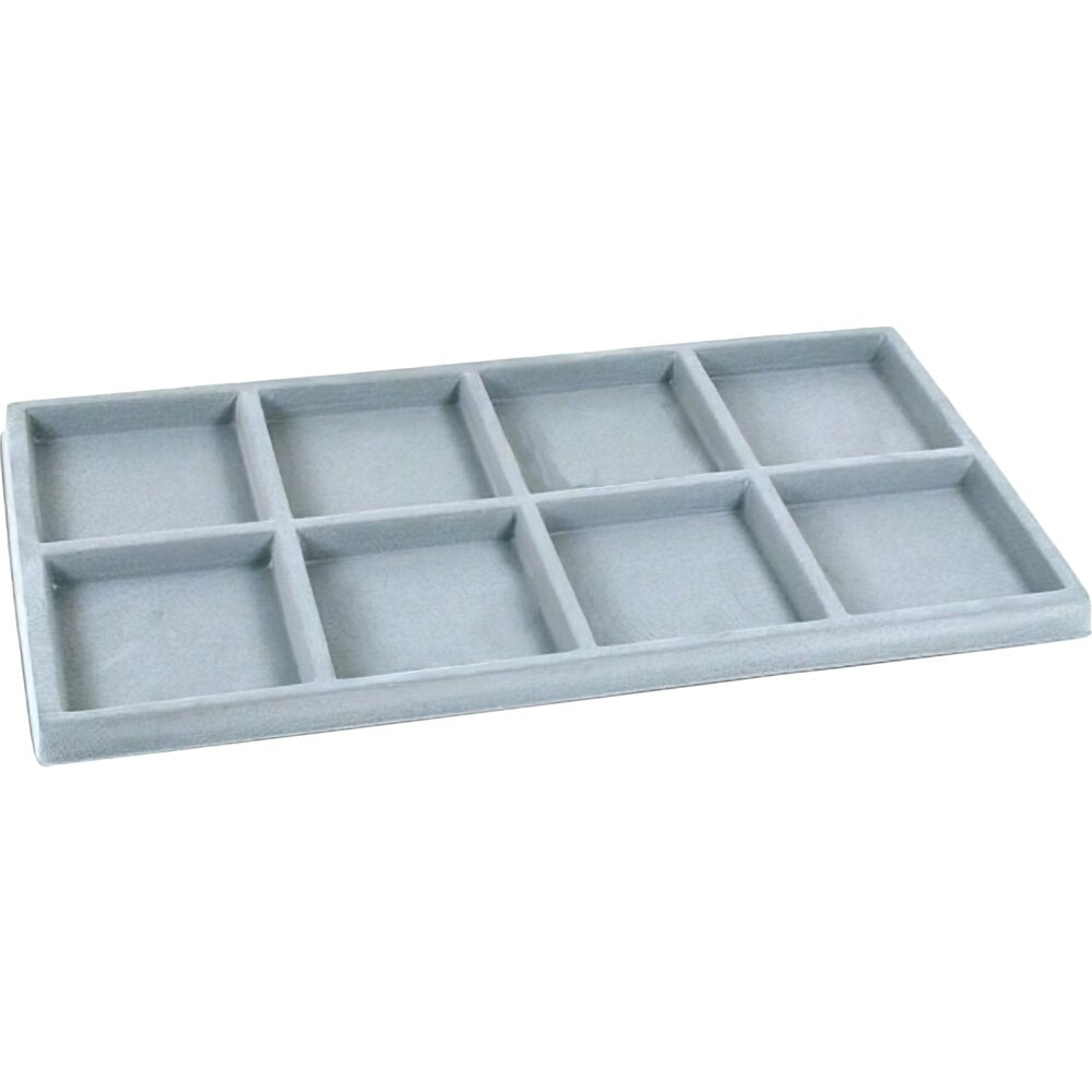 5-8 Gray Compartment Insert Showcase Display Tray