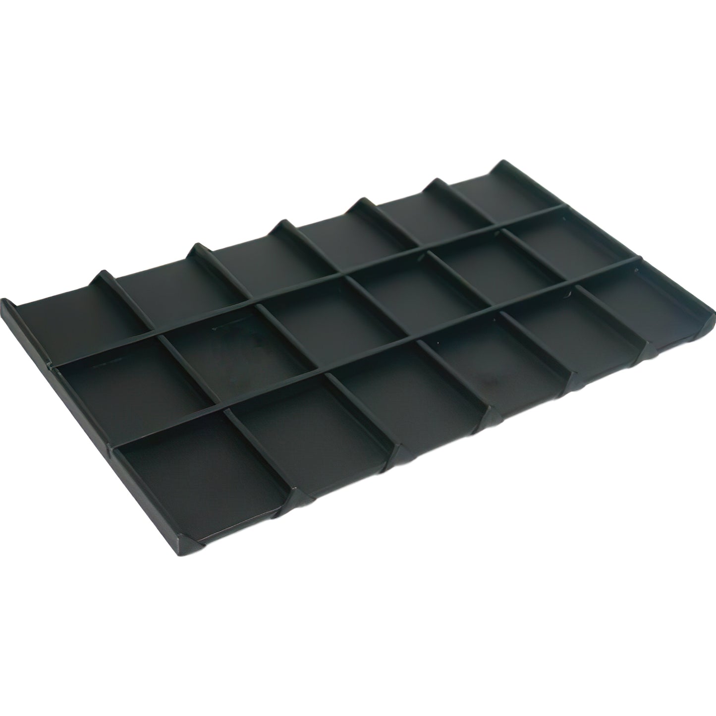 18 Compartment Display Tray Insert Faux Leather 14 1/8"